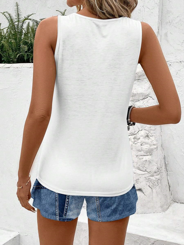 Women Abstract Two-Piece Set Daily Sleeveless Casual Summer Short Sets Matching Set