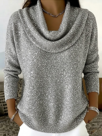 Women Abstract Long Sleeve Comfy Casual Printing Sweater